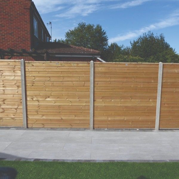 concrete fence post sizes uk